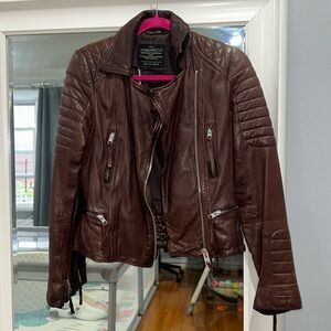 All Saints Authentic Leather Biker Jacket